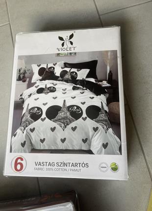 Набор постельного белья 6-ка (евро/двухспалка) Венгрия Violet