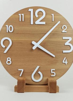 Настенные часы из натурального дерева, серии "wooden" круглые ...