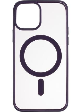 Чехол накладка Bumper Case TPU (MagSafe) для iPhone 14 темно-б...