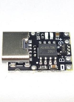 Контроллер заряда Li-Ion АКБ на TP4057 Type-c micro