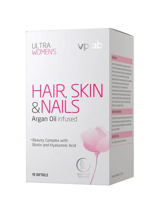 Витамины и минералы VPLab Ultra Women's Hair, Skin & Nails, 90...