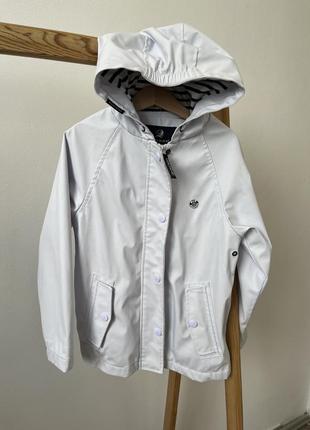 Куртка дощовик від дощу біла осіння куртка