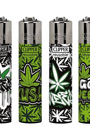 Газовая Зажигалка Clipper Lighters Коллекция Graffiti Leaves