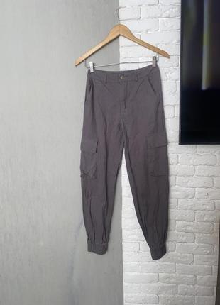 Штани карго брюки з накладными кишенями shein, xxs