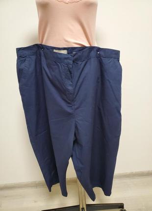 Хорошие брендовые коттоновые брюки бриджи большого 62 размера