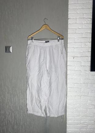 Льняные брюки брюки брюки на резинке jones &amp; co, xl