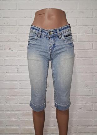 Женские джинсовые шорты бриджи стрейч