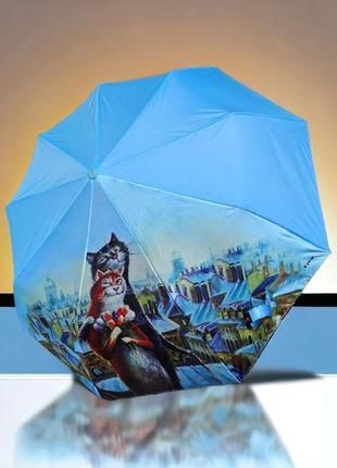 Легкий женский зонт полуавтомат viva, с 9 карбоновыми спицами,...