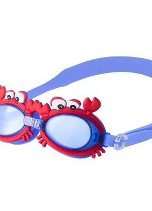 Дитячі окуляри для плавання у формі червоного краба