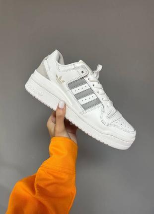 Кроссовки adidas forum “white/silver”