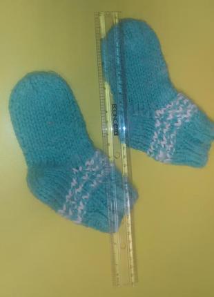 Вязаные носки для малышей (12 см)