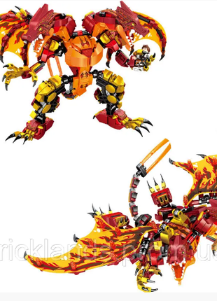 Конструктор набір фігурки вогняний дракон ніндзяго Ninjago