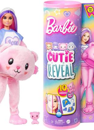 Кукла Barbie "Cutie Reveal" серии "Мягкие и пушистые" – медвеж...