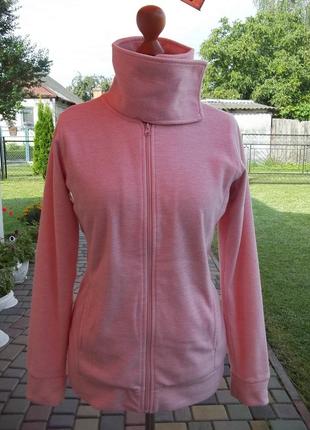 ( м - 46 р ) флисовая кофта женская свитер на молнии б / у