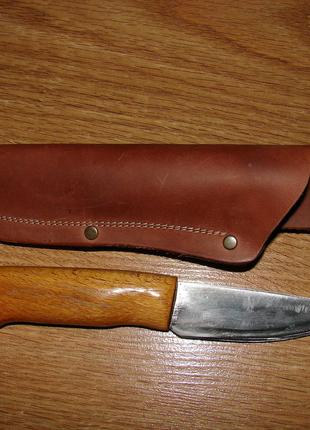 Нож ручной работы охотничий сталь Р6М5 с ножнами