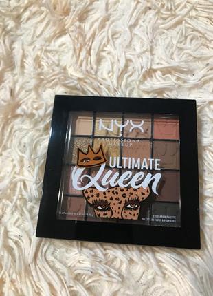 Nyx professional makeup ultimemate queen palette палетка из 16...