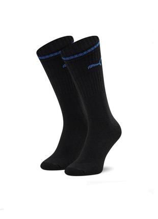 Шкарпетки puma sport crew stripe чорного кольору з кольоровою ...