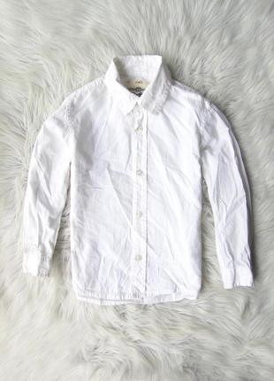 Белая рубашка сорочка с длинным рукавом palomino c&a