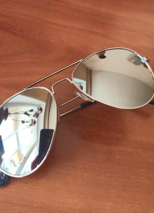 Солнцезащитные зеркальные очки стрекоза на 8-12 лет
