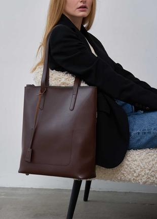 Жіноча сумка коричнева сумка коричневий шопер коричневий шоппер