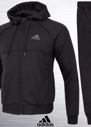 Зимний эластиковый спортивный костюм Adidas,оригинал . p.S (44)