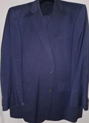 Классический костюм б/у by voronin 56 размер темно-синего цвета