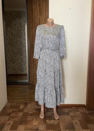 Новое платье миди шелк сатин primark, размер 42-44-46