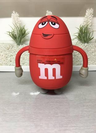 Термос детский стеклянная колба с трубочкой 250 мл M&Ms; Red