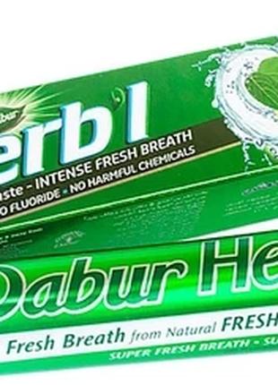 Зубна паста аюрведична Зелений гель (Свіжий гель) Dabur Herb'l...