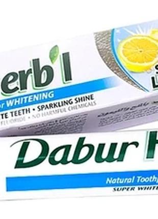 Зубна паста аюрведична Вибілювальна (Сіль і лимон) Dabur Herb'...