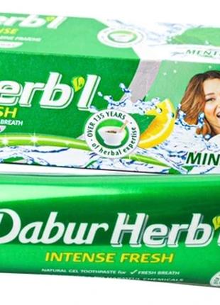 Зубна паста аюрведична М'ята та Лимон Свіжий гель Dabur Herb'l...
