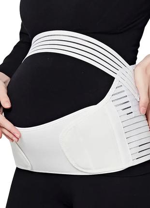 Бандаж для беременных белый XЛ До и послеродовой бандаж
