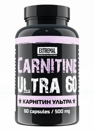 Карнитин для похудения 60 капсул 500 мг L-carnitine ultra Extr...