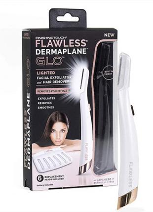 Женский мини триммер Flawless Dermaplane GLO J-Y705 для лица
