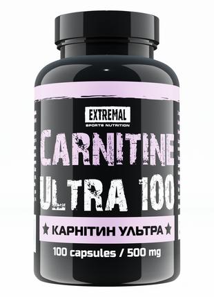 Карнитин для похудения 100 капсул 500 мг L-carnitine ultra Ext...