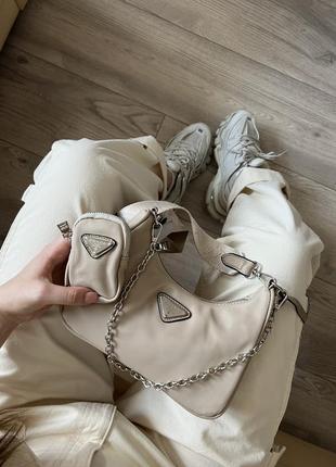 Женская сумка, стильная и трендовая в стиле prada re-edition b...