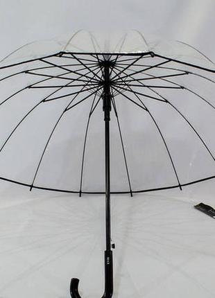 Прозрачная зонт 16 спиц полуавтомат