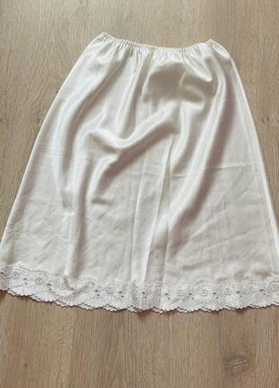 Белая нательная юбка
