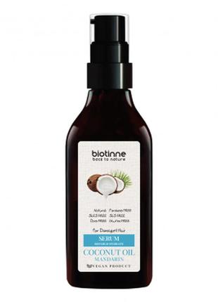 Сыворотка для волос biotinne кокосовое масло и мандарин, 75 мл