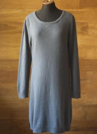 Сіра ангорова сукня міді жіноча la redoute, розмір xl, 2xl