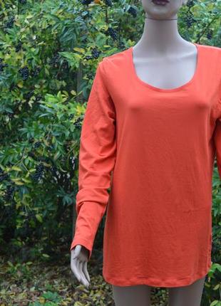 Жіночий тонкий помаранчевий джемпер - футболка фірми indiska (...