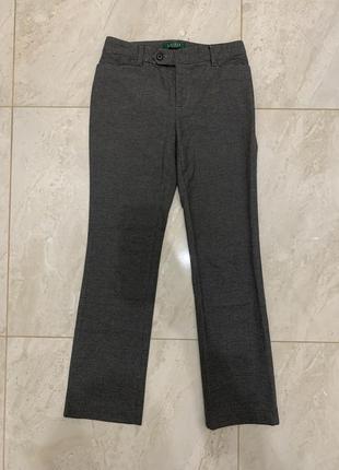 Классические брюки женские lauren ralph lauren серые брюки