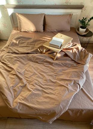 Комплект постельного белья с натуральной ткани бязь голд однот...