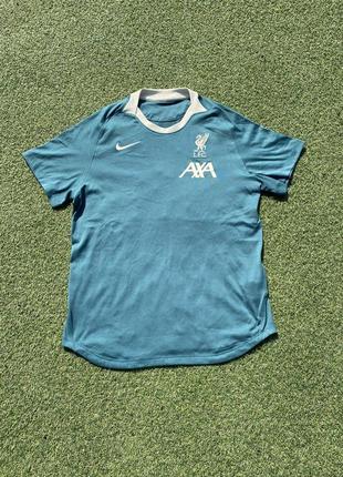 Тренировочная футбольная  футболка nike liverpool axa, размер ...
