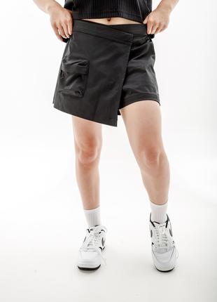Женские Шорты Nike W NSW TP DF MR SKORT Черный L (7dDV8491-010 L)