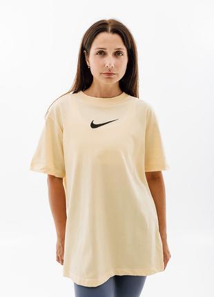 Женская Футболка Nike W NSW TEE BF MS Желтый M (7dFD1129-294 M)