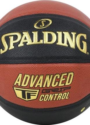 Баскетбольный Мяч Spalding Advanced Grip Control черный, оранж...