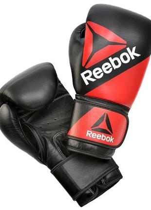 Боксерские перчатки Reebok Combat Leather Training Glove красн...