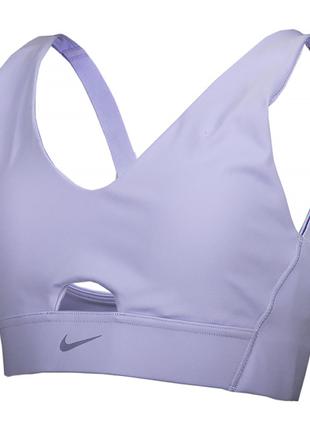 Женский Топ Nike W NK DF INDY PLUNGE CUTOUT BRA Фиолетовый S (...