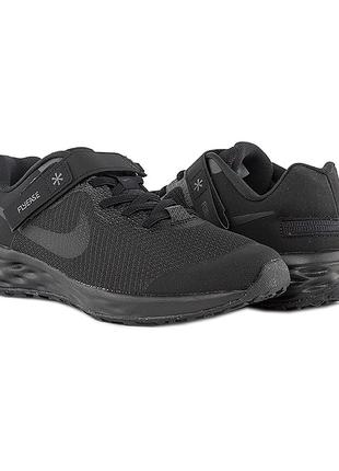 Детские Кроссовки Nike REVOLUTION 6 FLYEASE NN (GS) Черный 38 ...